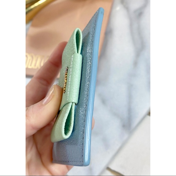 |SOLD| Miu Miu Madras Bi-Color Card Holder - Picture 7 of 9